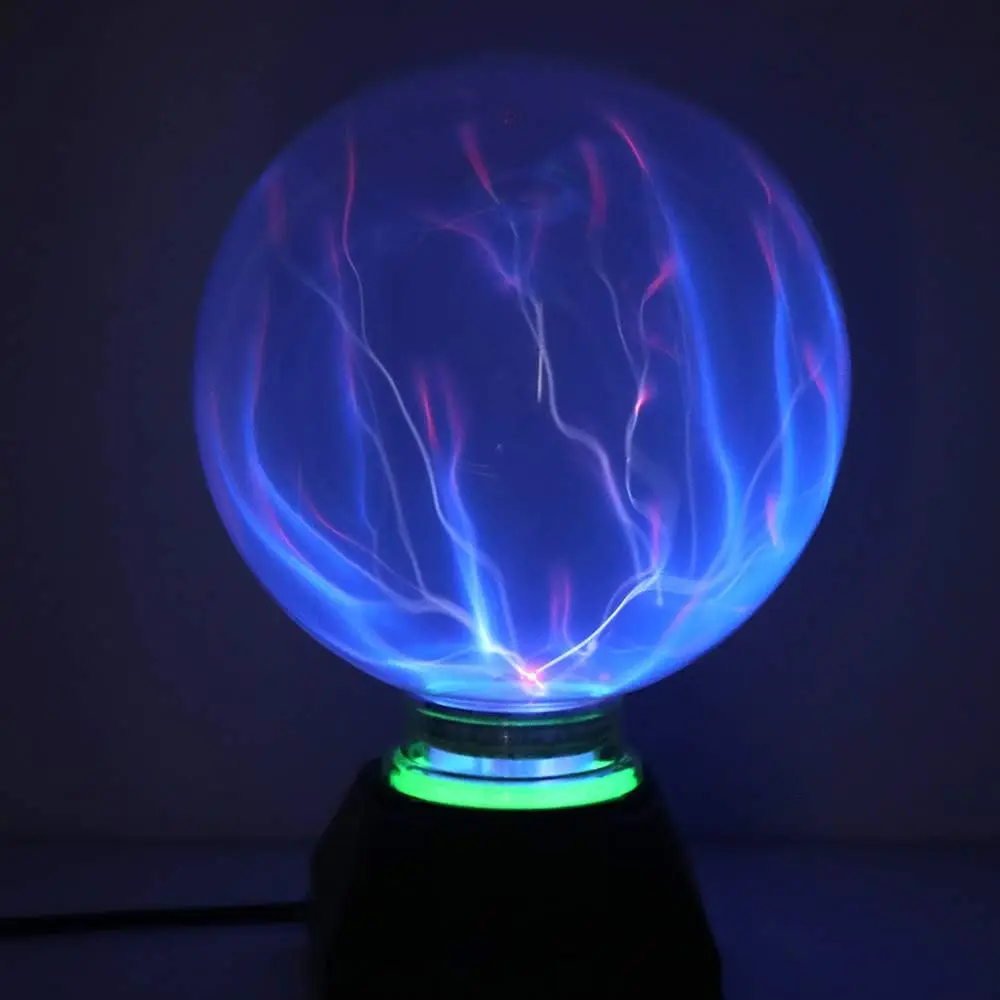 Plasma Ball Lights, 5 Inch Magic Plasma Light, Static Globe Lamp, Touch Sensitive Electrostatic Party Magic Light, Blue Light