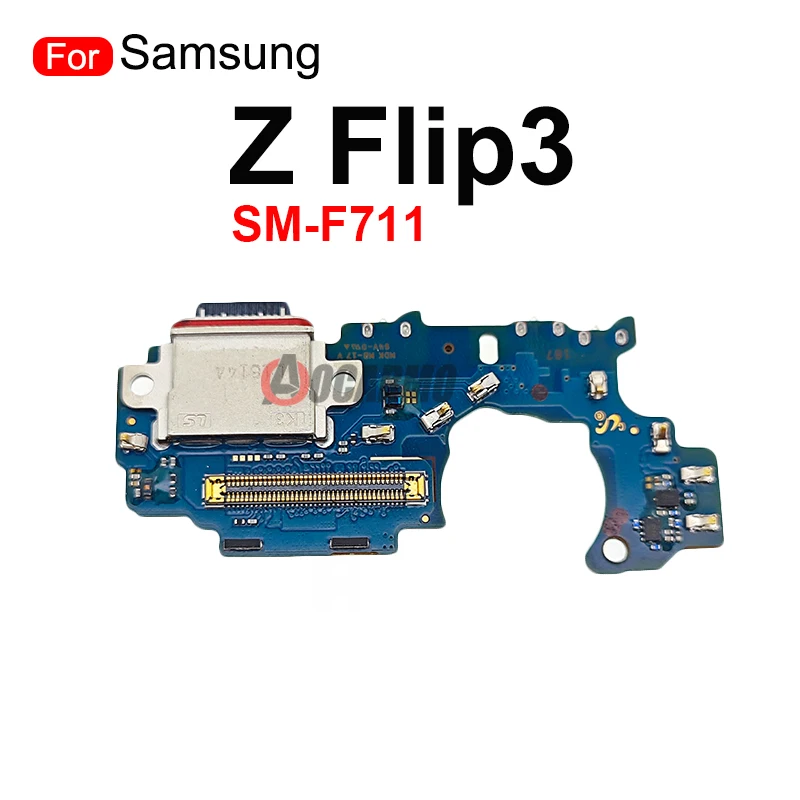 For Samsung Galaxy Z Flip 3 4 Z Flip4 Usb Charging Dock Charger Port With Mic Flex Cable Replacement Part SM- F721 F711