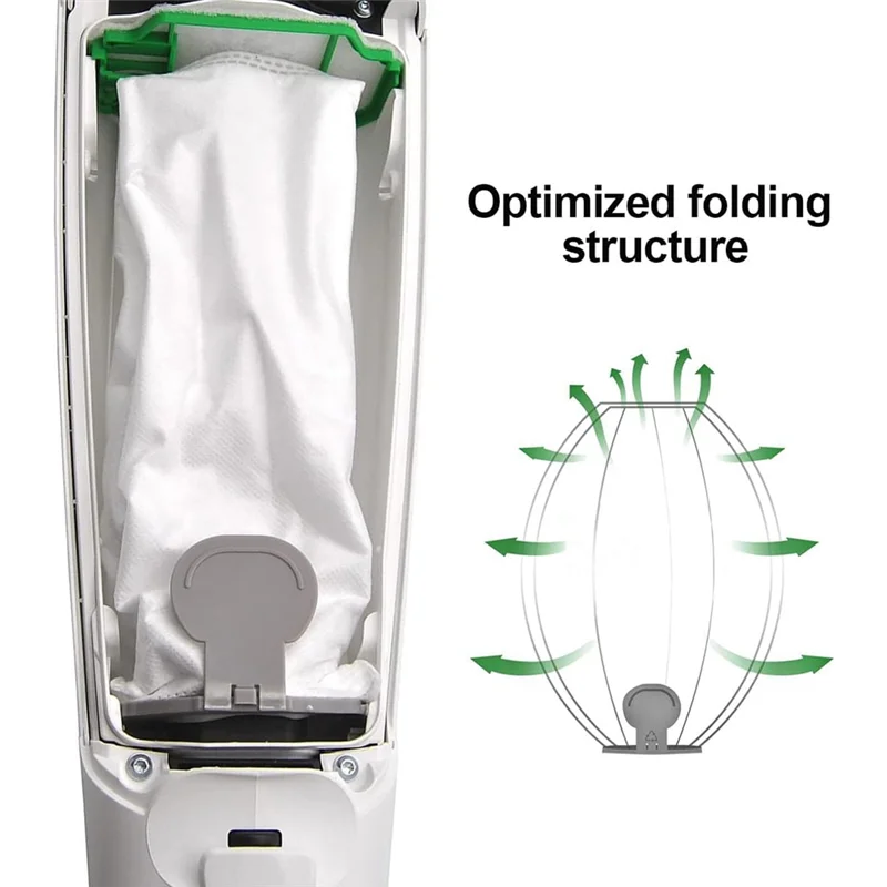 الترويج! 12 كيس مكنسة كهربائية لـ Vorwerk VK7، قطع غيار كيس لجميع الغبار للمكنسة الكهربائية Vorwerk Kobold FP7