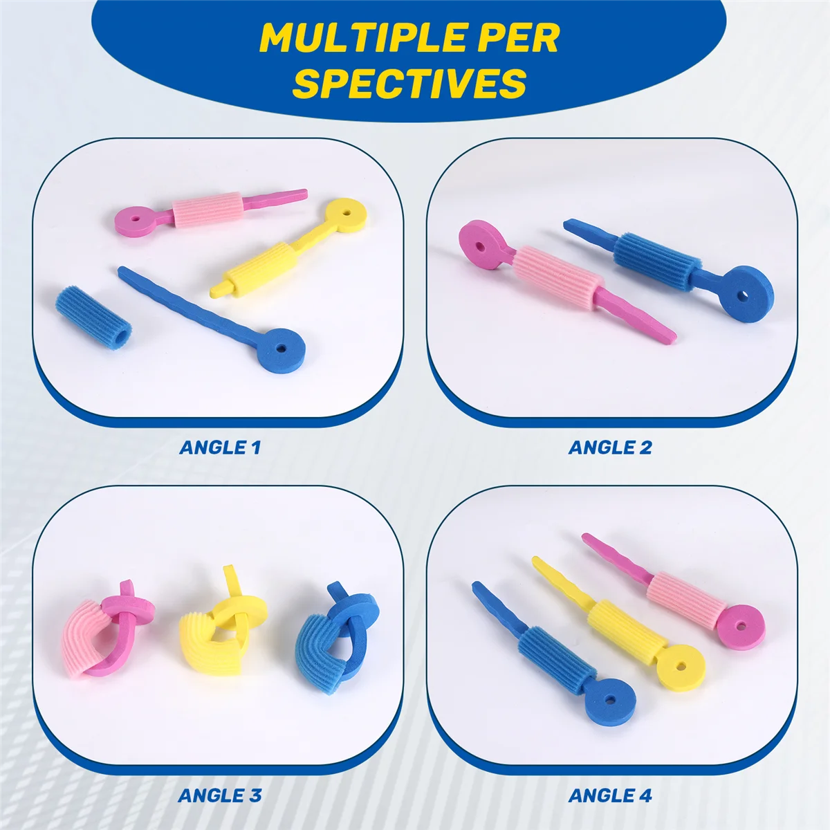 AT77 6 PCS Hair Care Foam Rollers Magic Sponge Soft Hair Curler Hair Styling Hair Roll Rollers DIY Tools for Women