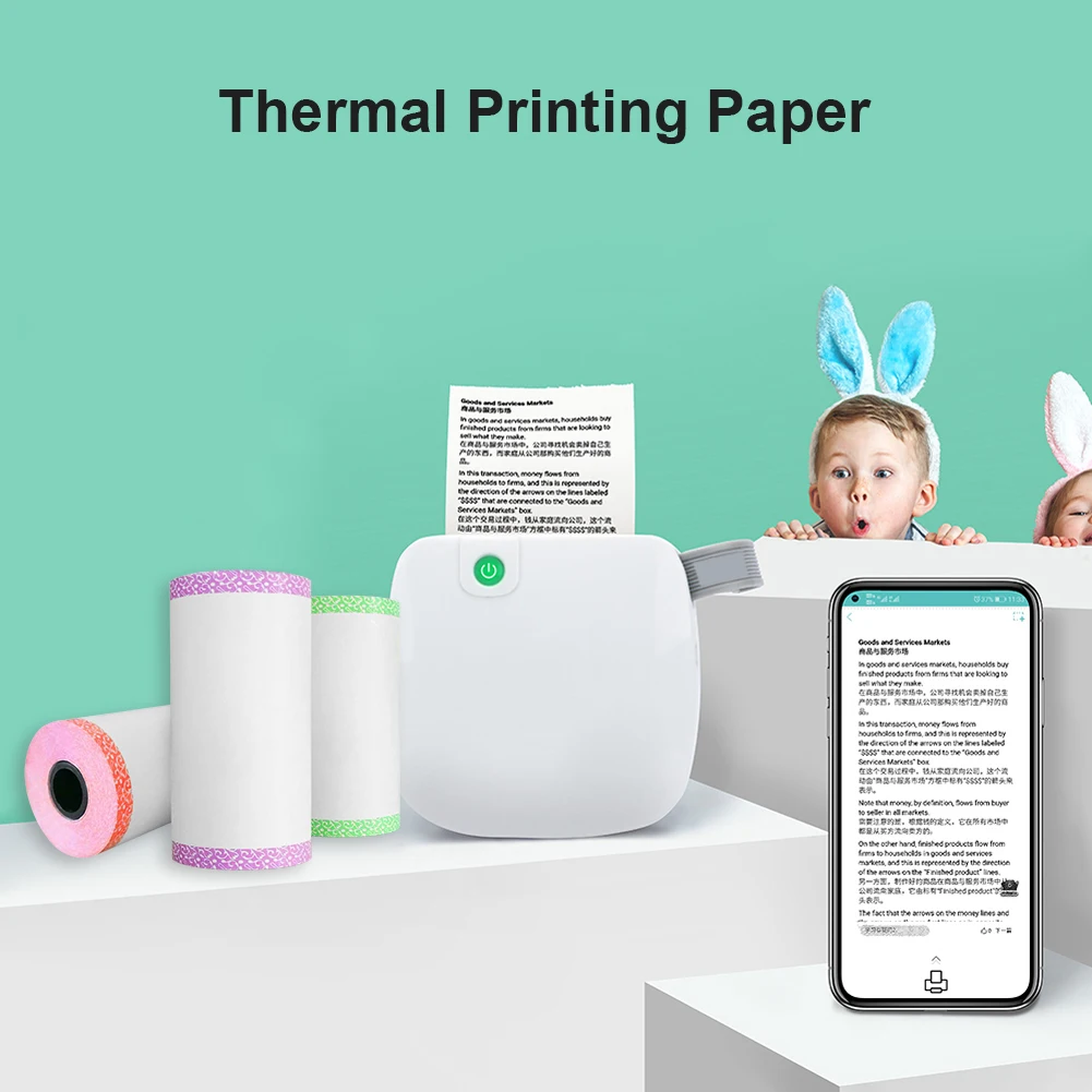 Children Camera Instant Printer Printable Thermal Paper Rolls for Paperang P1/P2