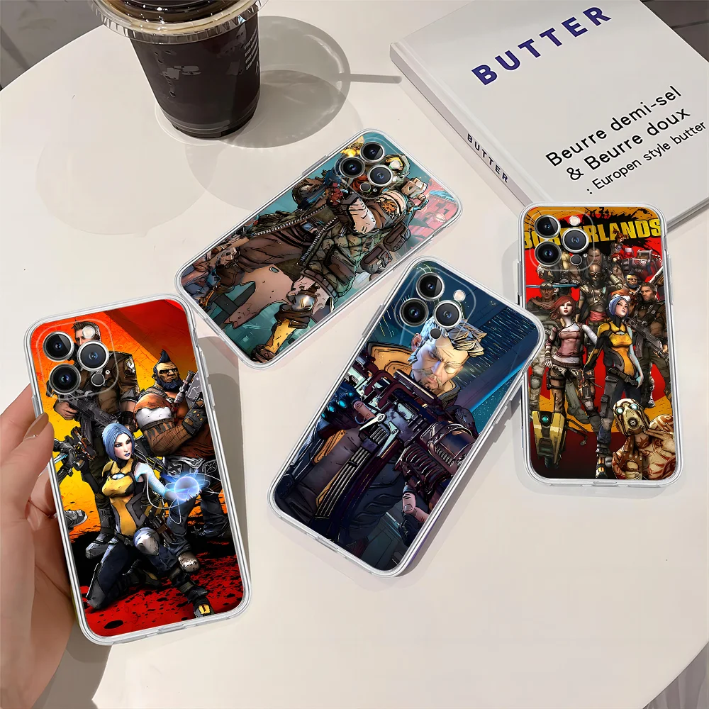 B-Borderlands Game Phone Case For iPhone 16 15 14 13 12 Mini 11 Pro XS Max X XR SE 6 7 8 Plus Soft Silicone Cover