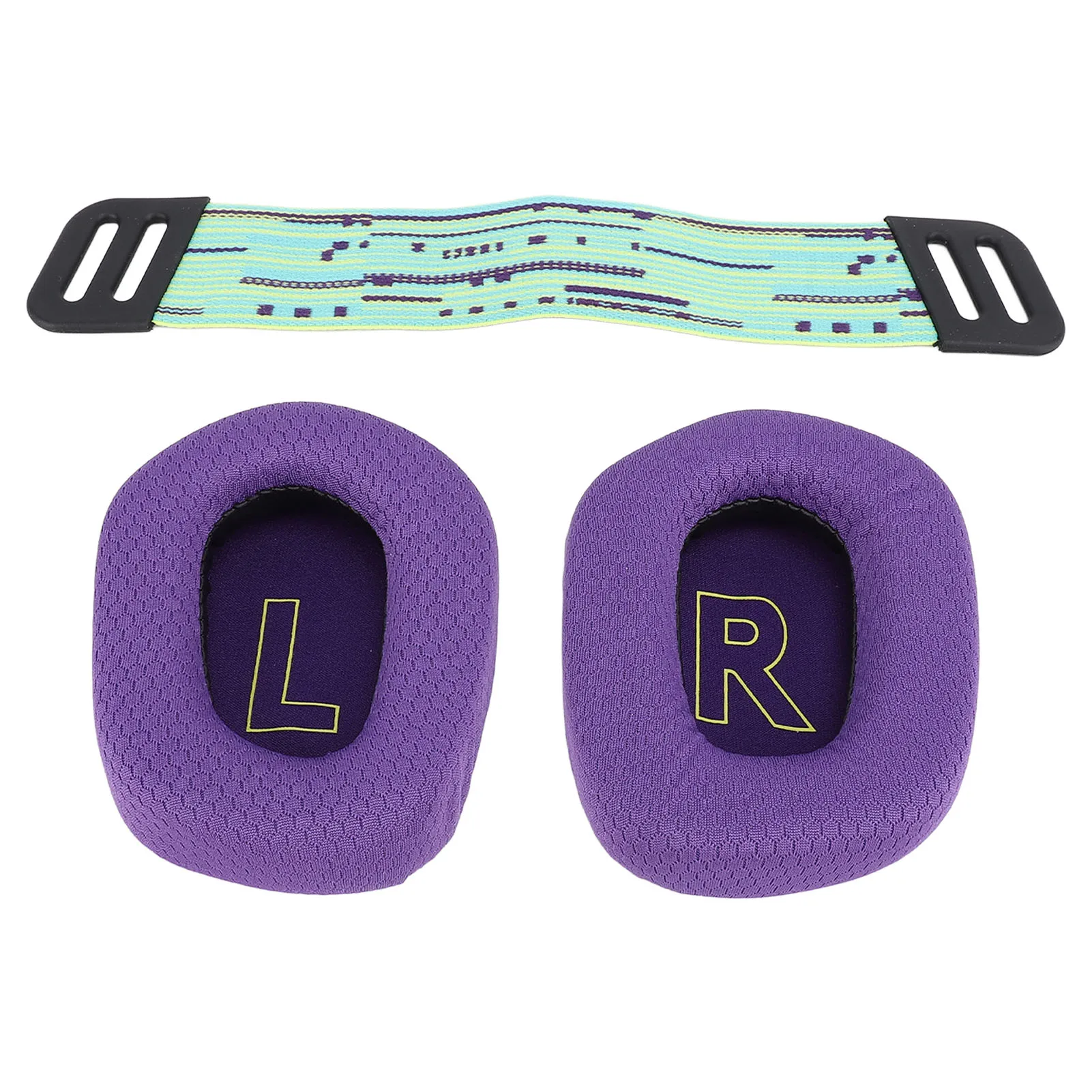 Ademende mesh-oorkussens, geluidsisolerende headset-oorkussens, versterkte stiksels met hoofdbandriemen voor de G733 draadloze headset.