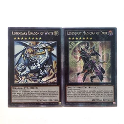 ORICA YUGIOH tarjetas Proxy DIY, Legendary Dragon of White Magician of Dark Starlight, tarjetas de Anime no originales raras, versión en inglés