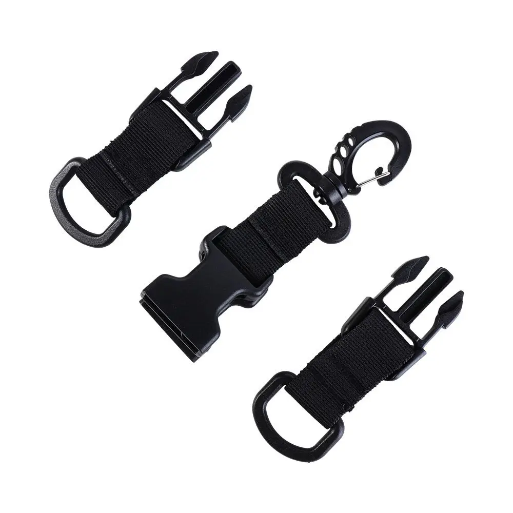 Hot Sale Portable Black Nylon Anti-theft Luggage Strap Holder Gripper Add Bag Handbag Clip Use To Carry