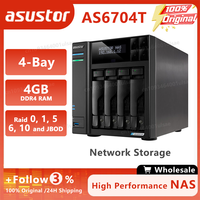 Asustor AS6704T 4Bay 4GB Quad-Core 10 nm Intel Celeron N5105 CPU 3xUSB 3.2 Gen2 at 10Gbps Support expansion (Diskless)