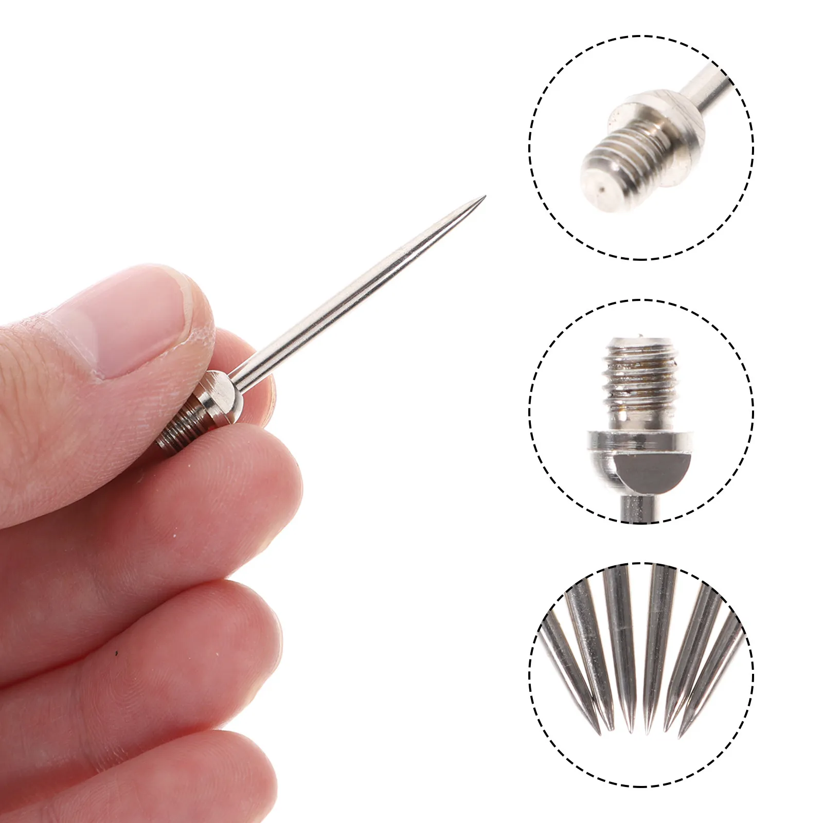 

6Pcs Creative Dart Points High Quality Wear-Resistant Professional Tips Smooth Texture Long Life Replacement Heads for