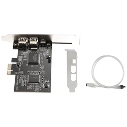 PCI-E PCI FireWire Card, IEEE 1394 Controller Card with Firewire Cable, for Video, Audio Transmission,Etc