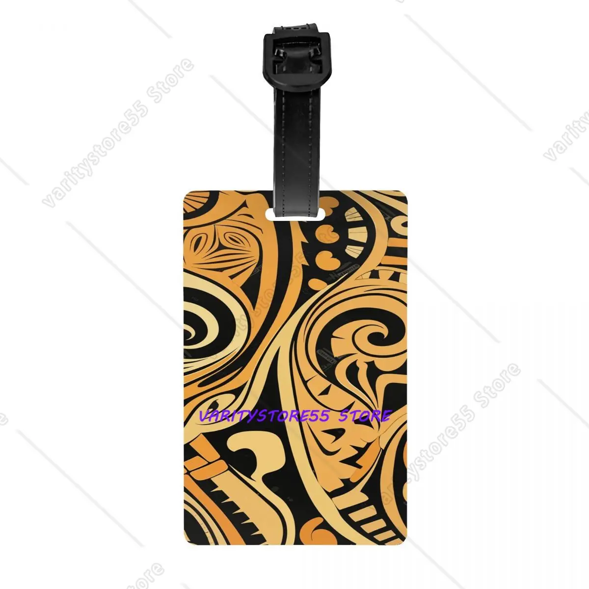

Custom Maori Culture Pattern Luggage Tag Privacy Protection Baggage Tags Travel Bag Labels Suitcase