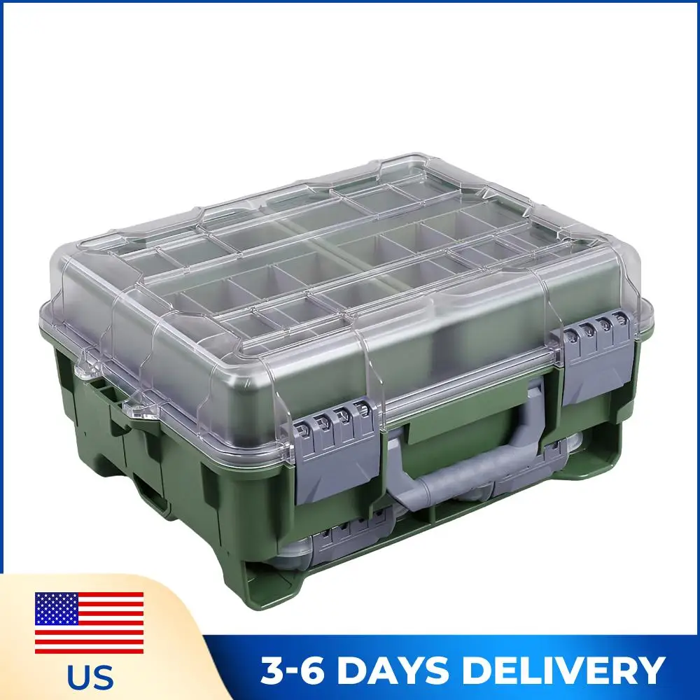 

Универсальный рыболовный ящик для снастей с выдвижными секциями: хранение снастей и организация инструментов для кемпинга на природе