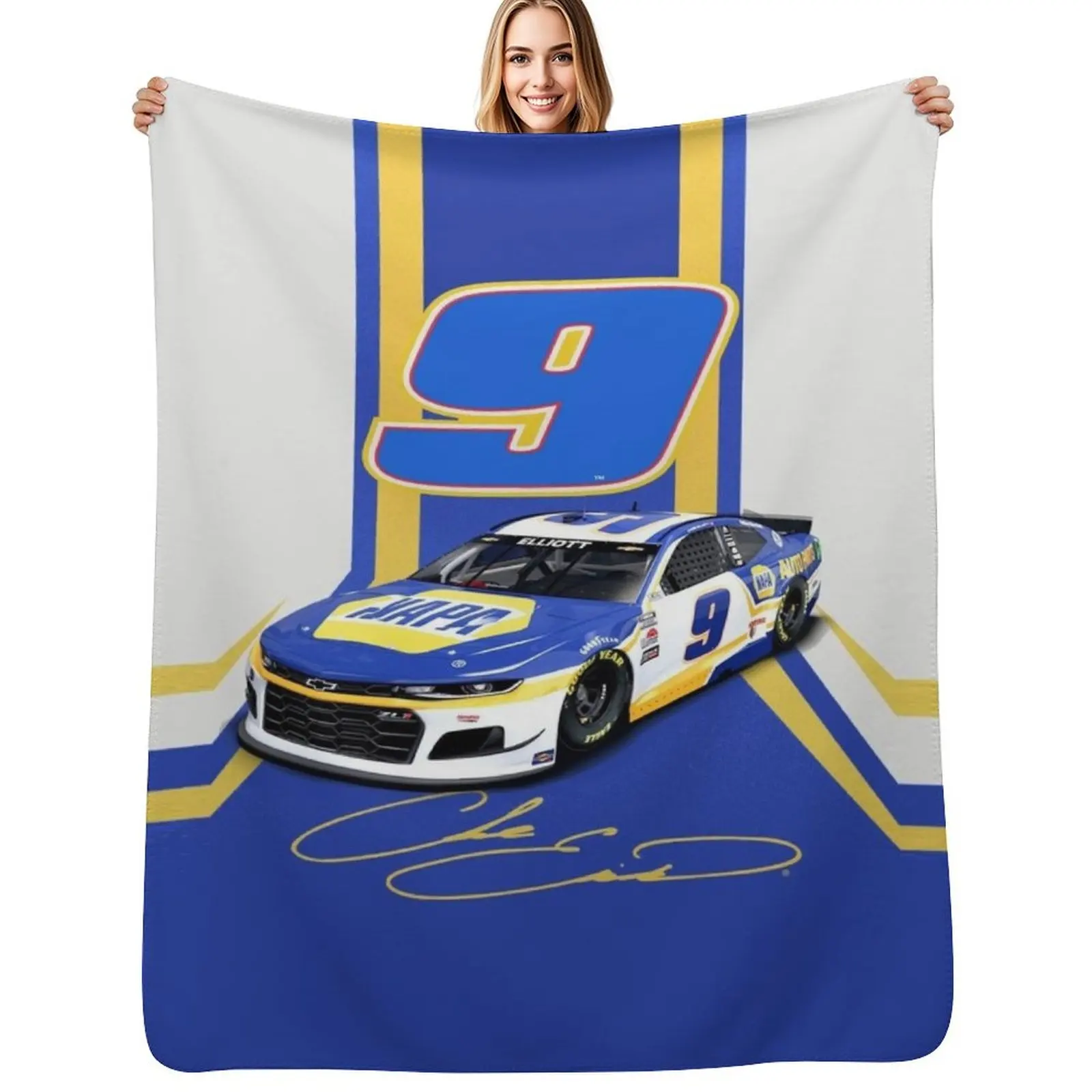 chase elliott 2 Throw Blanket Reusable Durable Soft Blanket for All Seasons