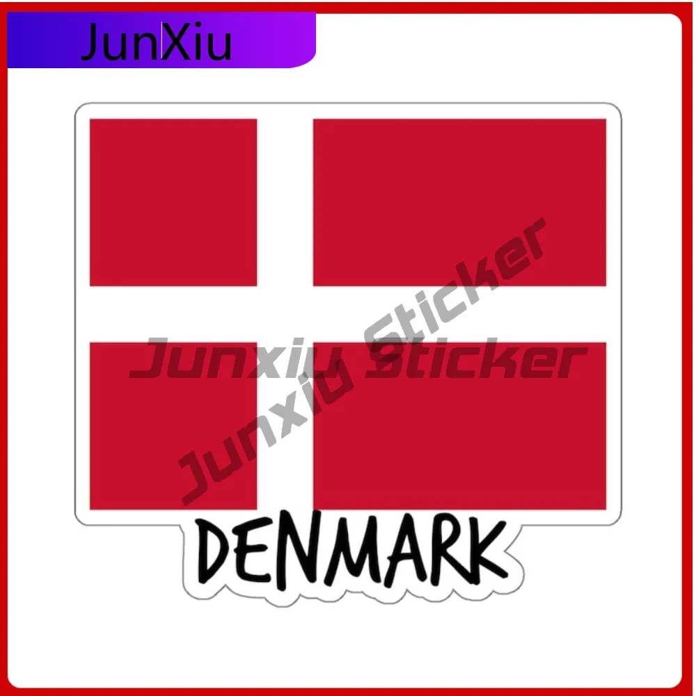 

Copenhagen Denmark Flag Sticker Nordic Country Souvenir Danish Decal Waterproof Exterior For Car Bodywork Motocross Bumper Windo