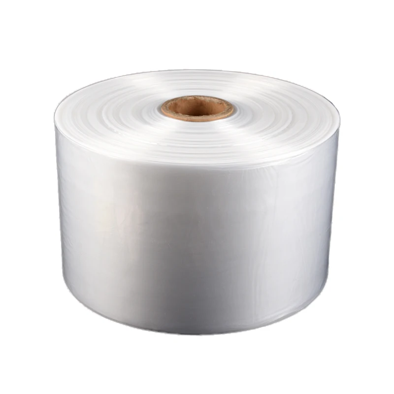 PE cylinder transparent plastic bag high pressure straight film long strip lamp tube bag flat packaging roll film wholesale cust