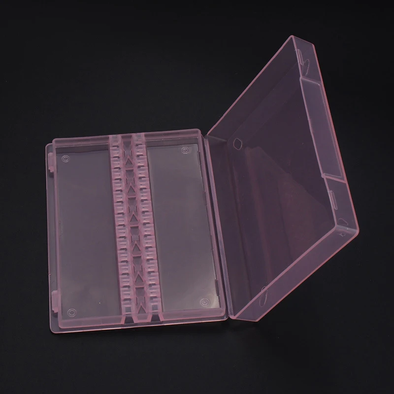 Nail Polishing Head Storage Box 14 Grid Grinding Head Display Box Ceramic Tungsten Steel Nail Polishing Head Box