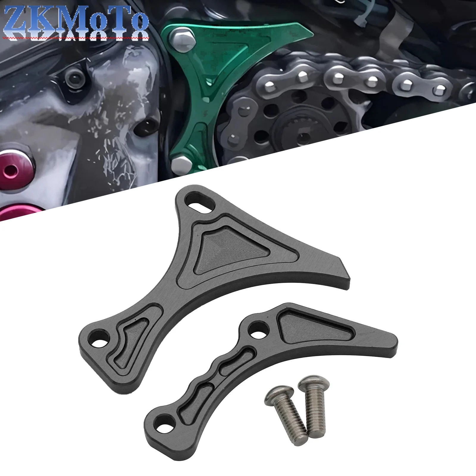 

Алюминиевый чехол для мотокросса с ЧПУ, защитная крышка двигателя, крышка звездочки цепи для Kawasaki KX250F KX450F KX 250F 450F