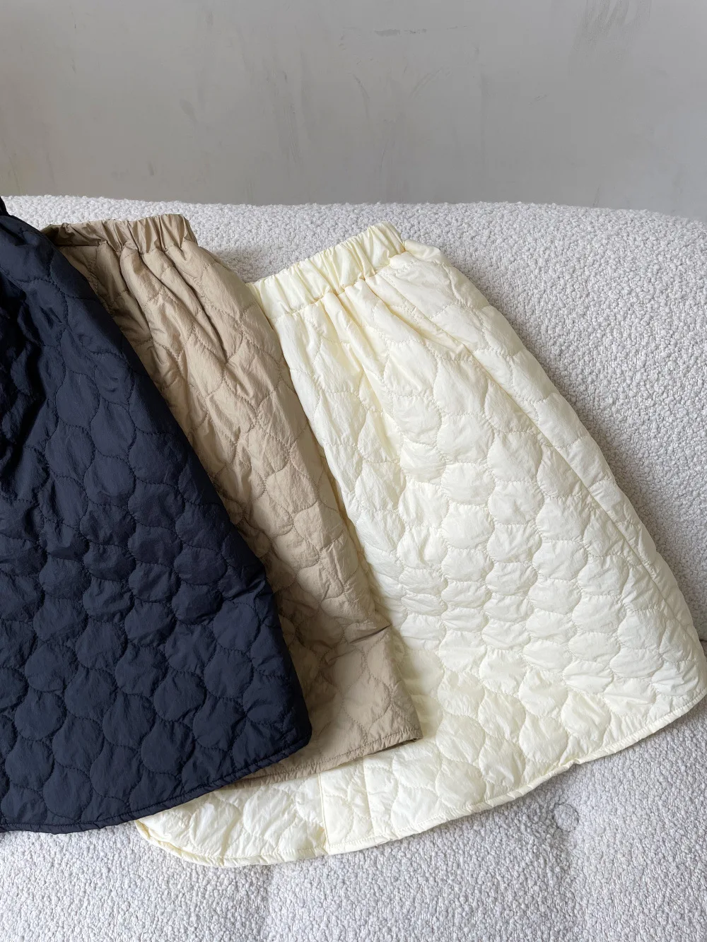 2025 الشتاء الاطفال بابيس الفتيات تنورة زائد المخملية مبطن مبطن الأطفال تنورات للفتيات الصلبة مرونة الخصر طفل الفتيات تنورة دافئة #4