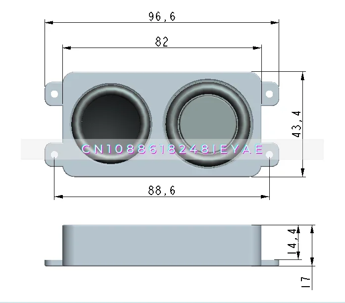 

4 Euro 6 Watt Sound Chamber Speaker Full Frequency Cavity Small Ultra-thin Speaker Subwoofer Speaker