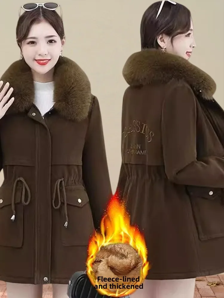 Coreano sle commute solto preguiçoso sle para baixo algodão jaet feminino inverno quente fino longo sve ort casaco