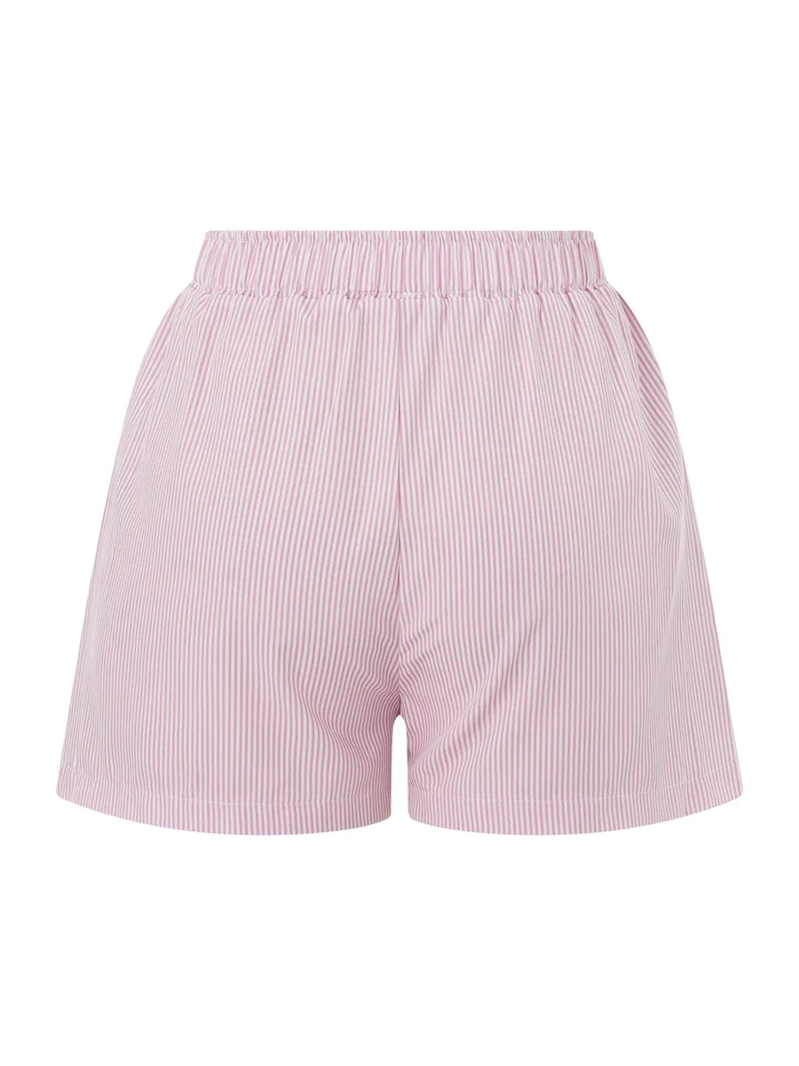 Y 2K Stripe Kleding Shorts Dames Zomer Casual Pyjama Shorts Elastische Band Losse Gestreepte Lounge Short Casual Shorts