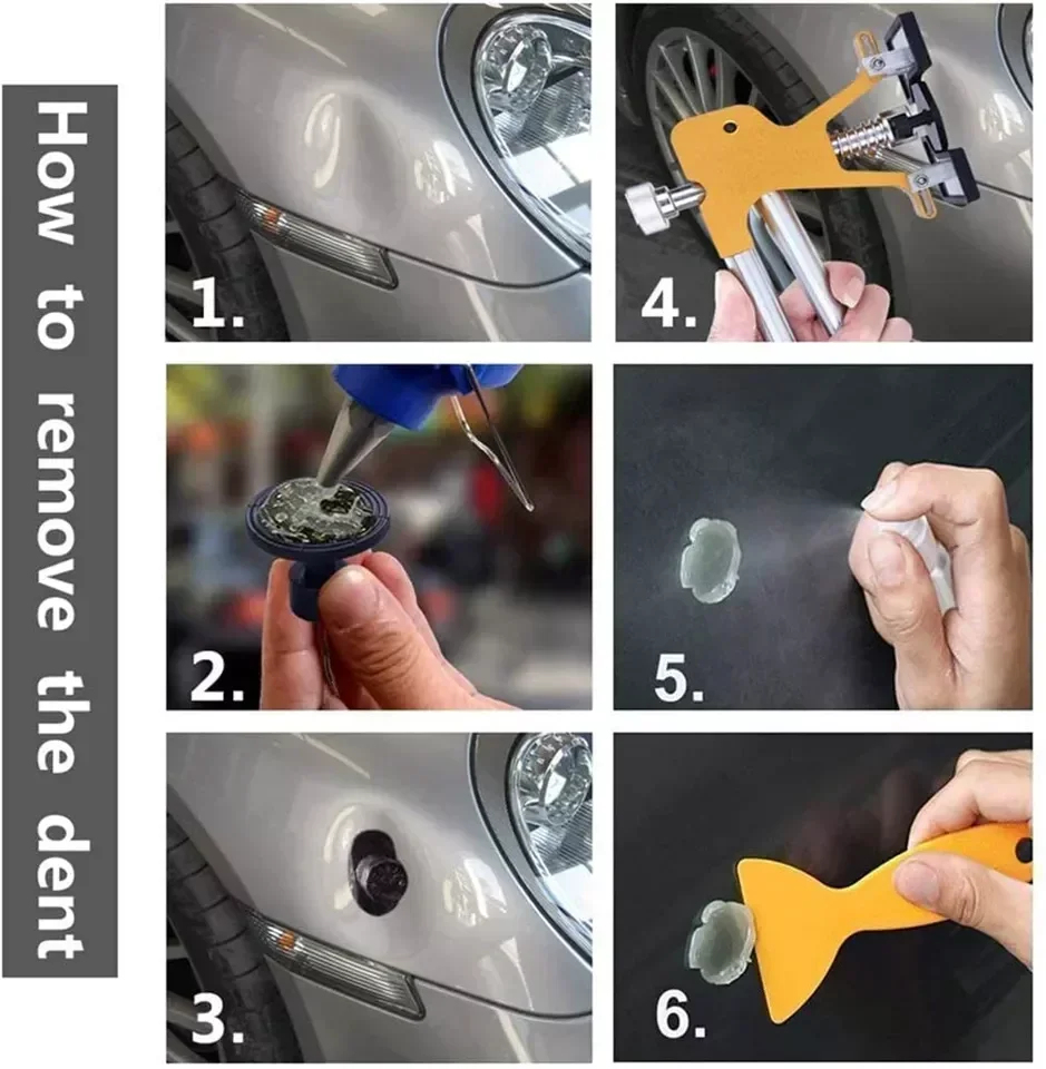 New Car Dent Remover Kit Automotive Dent Repair Tool Dent Puller Auto Paintless Repair Kit Body Suction Cup Repair Tools for Car