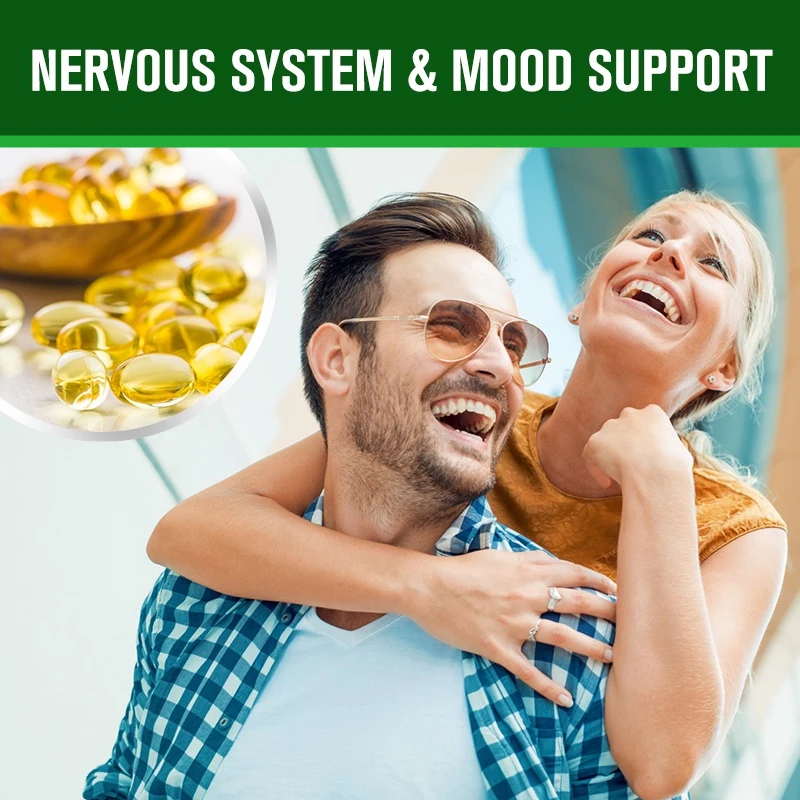 Vitamin B Complex Capsules Relieve Stress and Mood Support Healthy Nervous System and Energy and Hair and Eyes Improve Immunity