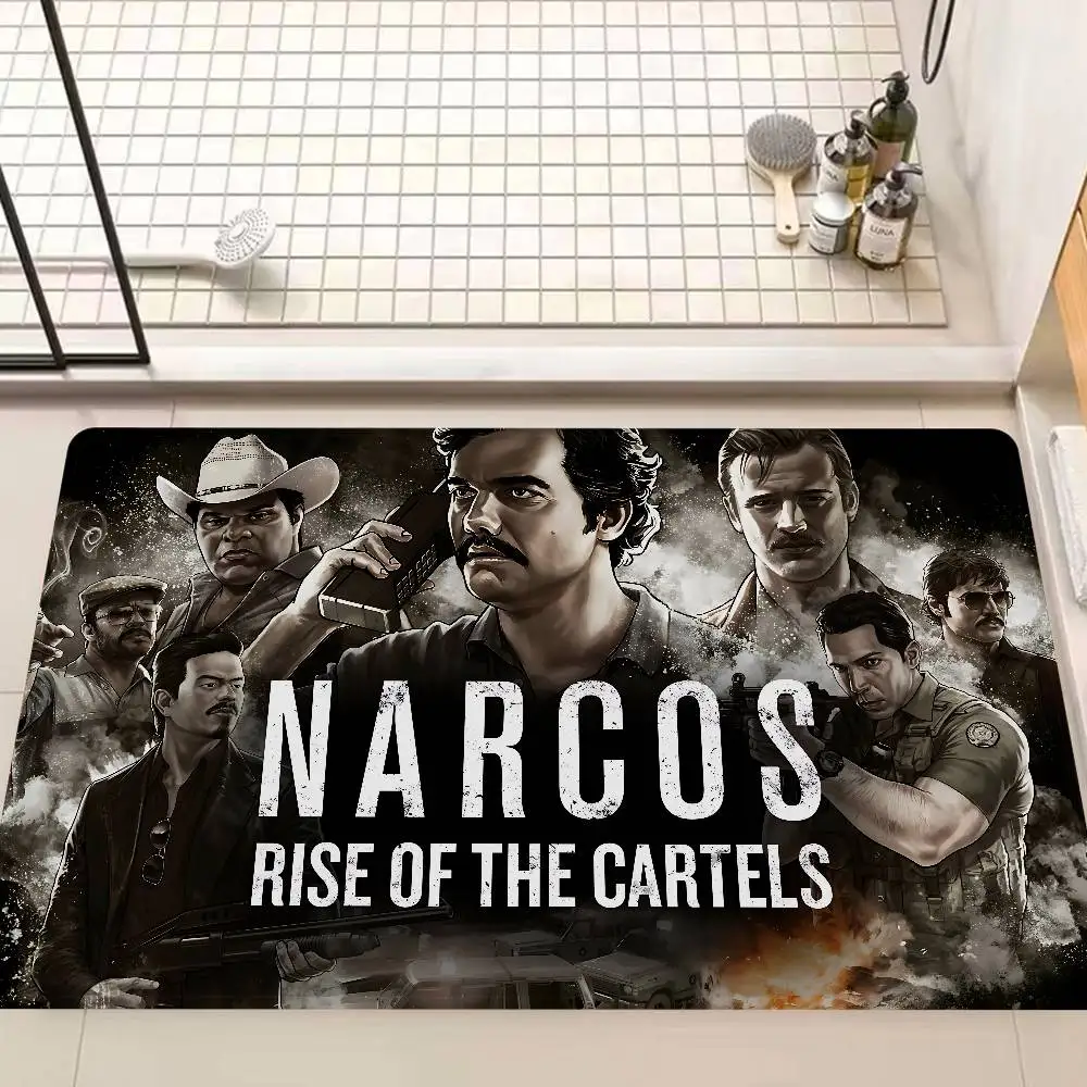 Narcos TV Pablo Escobar Floor Mat Non-Slip Laundry Room Mat Laundry Decor Balcony Child Living Room Bedside Mats