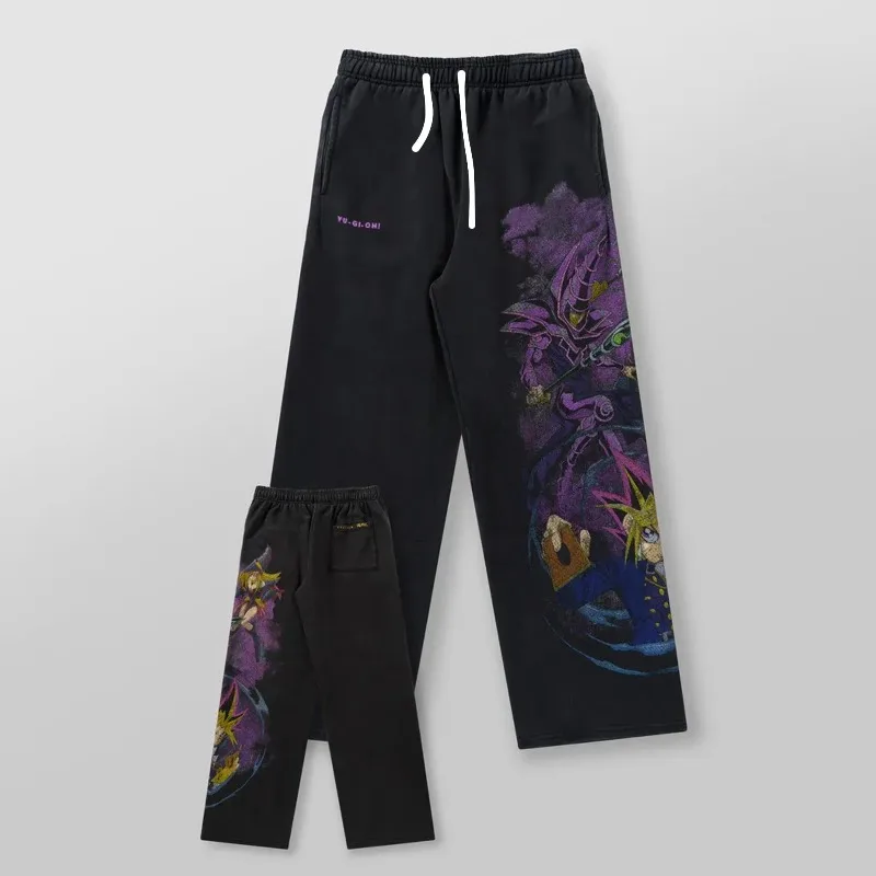 Nuevos pantalones deportivos informales de moda transpirables de malla impresa en 3D adecuados para adultos y niños