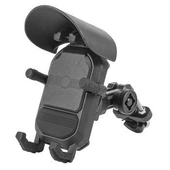 Motorcycle mobile phone cradle 10-24V rechargeable Scooter bike 19-33mm handlebar cell phone holder mount with hat cover bracket