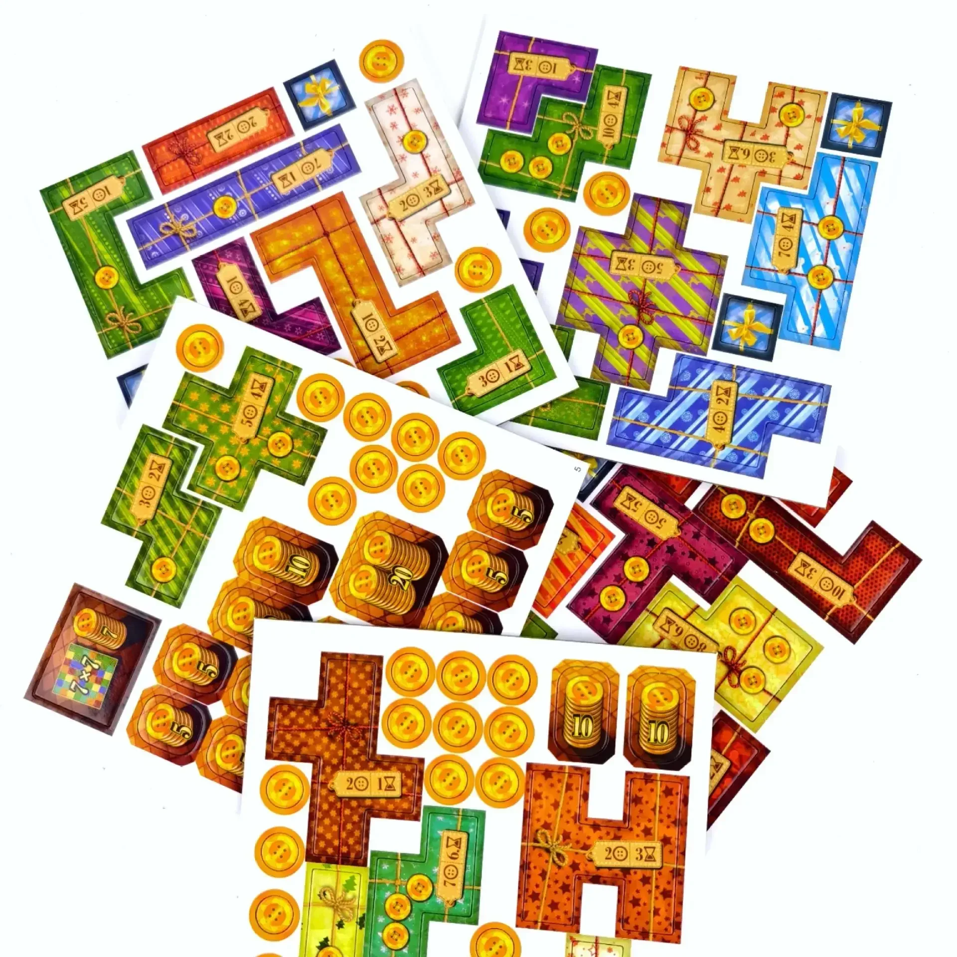 Nouveau Jeux de société de noël en Patchwork, jouets pour deux joueurs, fête amusante |   Version anglaise Cartes en papier Stratégie Patch Wars Cadeau