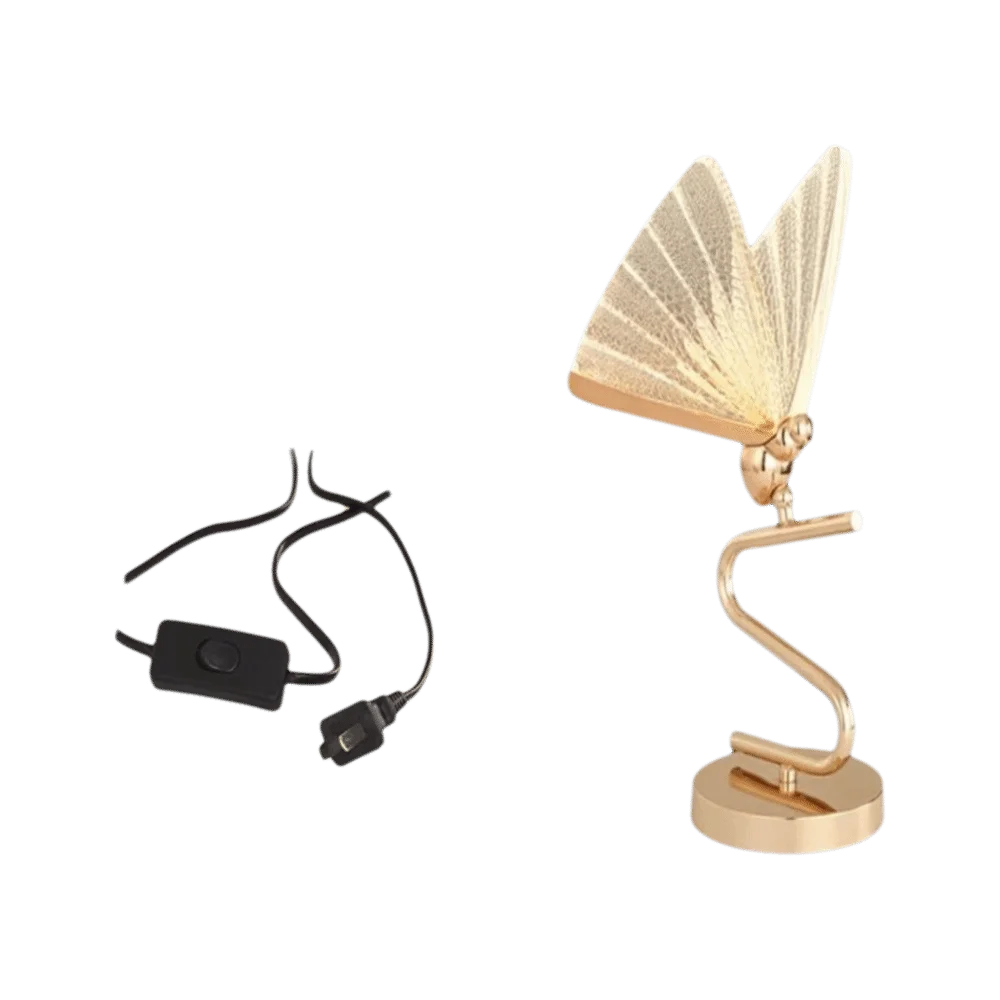 

Modern Design Butterfly Table Lamp Luxury Light Enamel Finish LED Desk Lamp Butterfly Lampshade Nordic Style Bedside Lamp
