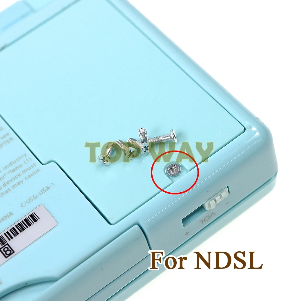 50PCS For Nintendo DS Lite Battery Cover Screw For NDSL Back Battery Lid Door Shell Screw Replacement