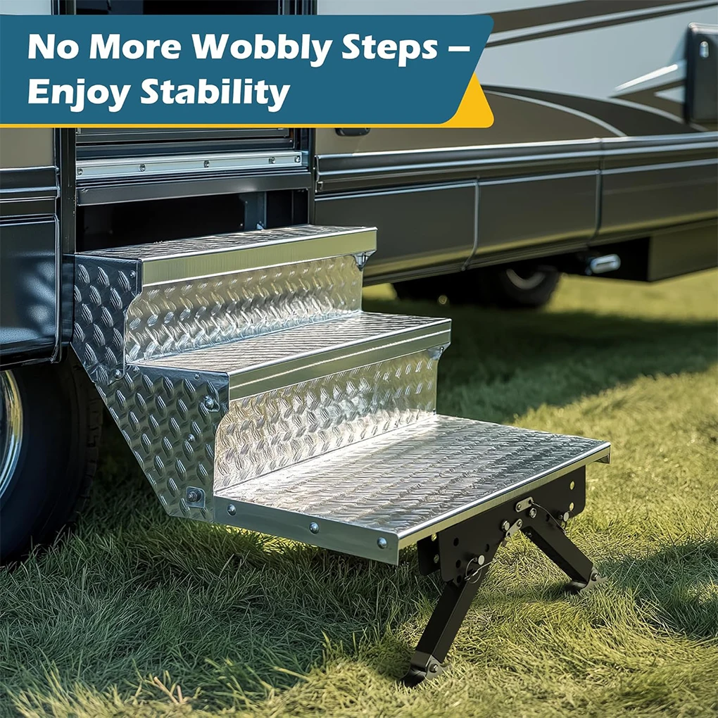 Heavy-Duty RV Step Stabilizer Step Stabilizer Jack Step Stabilizer Trailer Arm For Travel Trailers Modification Accessories