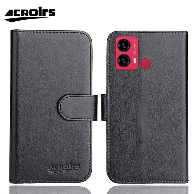 Capa de Couro Protetora para Celular BLU Bold N3 K5 F92e G43 G53 G61S J10L J8L 5G com Slots para Cartão e Suporte Personalizável - Estilo Fashion