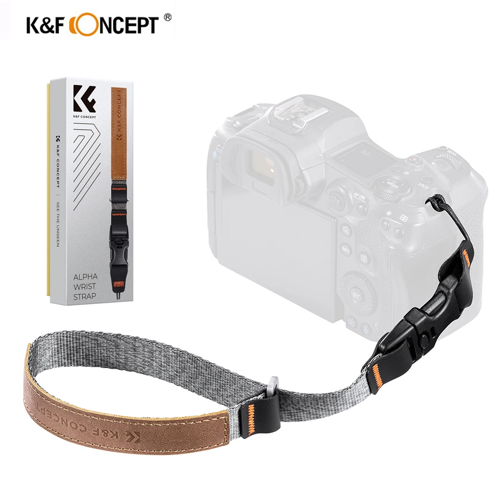 k-f-concept-デジタルカメラリストストラップ調節可能なクイックリリースレザーハンドグリップ富士フイルムキヤノンニコンソニーカメラストラップ
