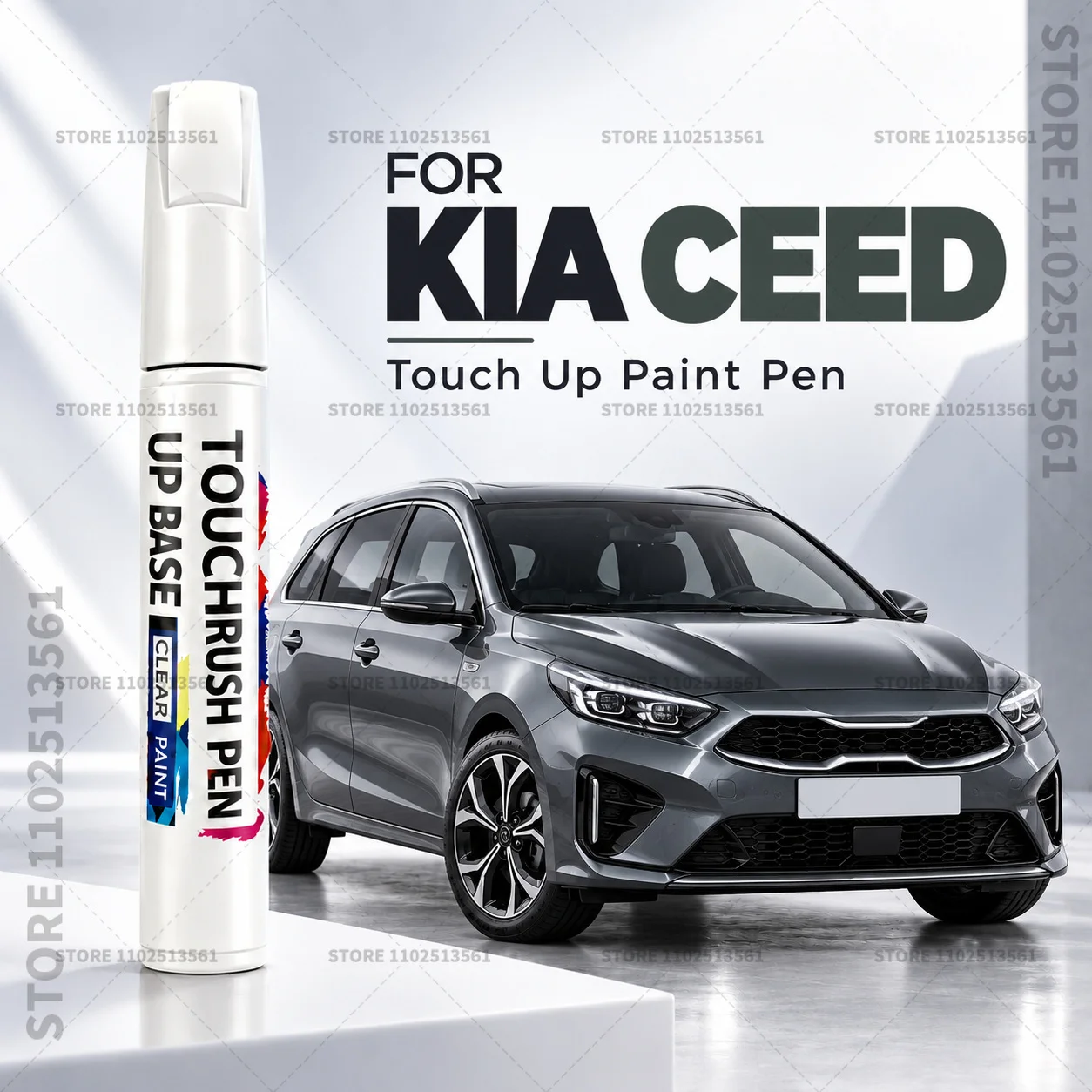 Car Scratch Remover Paint Pen Touch Up Marker for Auto Body Repair Door Bumper Fender Accessories For KIA CEED Black White Blue