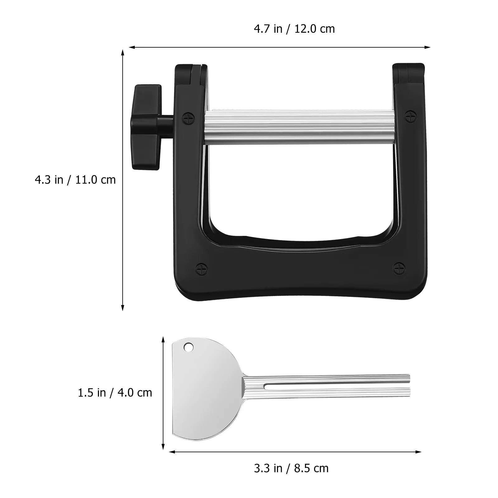 1Set Metal Toothpaste Squeezer Aluminum Alloy Manual Tool for Home Salon Hair Dye Cream Lotion Paste Extruder