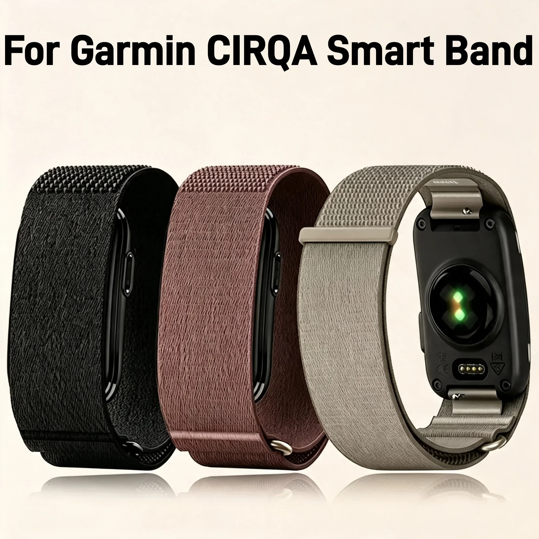 Advanced Nylon Loop Replacement Strap Compatible With Garmin CIRQA Screenless Smart Band Durable Wrist Bracelet Accessory