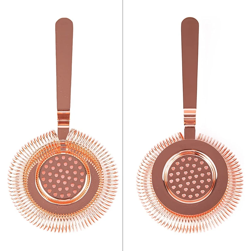 مصفاة كوكتيل، مصفاة كوكتيل من الفولاذ المقاوم للصدأ، تناسب جميع ملحقات البار ذات الجودة العالية باللون الفضي