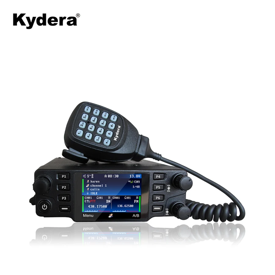 Motorolable UHF VHF Mobile Two Way Radio LTE-CDR700UV Vehicle Mounted Station GPS Dispatching Supports RealPTT GXIN Cross Band