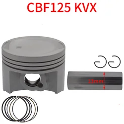 Motorcycle 52.4 mm Piston 13 mm Pin Ring 0.8*0.8*1.5mm Set For Honda CBF125 SDH125-51 WH125-7 WH125-8 Engine Spare Parts