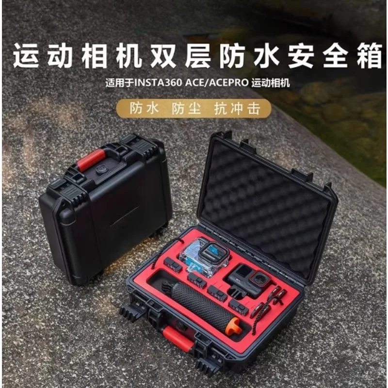 Applicable Ace Pro2 Waterproof Case, Portable Portable Protective Case Sports Camera Explosion-proof Case 360 Ace Multi-function
