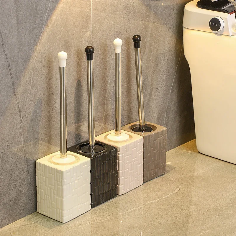 Ceramic Toilet Brush Household No Dead Corner Toilet Cleaning Toilet Long Handle Toilet Brush Toilet Brush Bathroom Accessories