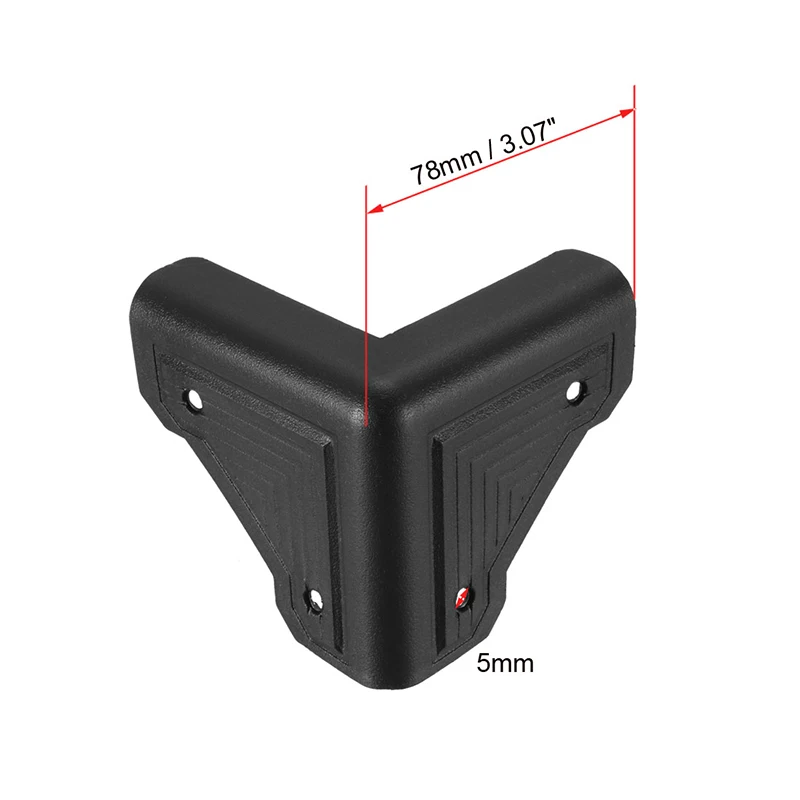 4/8/12pcs Plactic Box Corner Protectors Edge Guard Protector 78x78x73mm Wooden Case Furniture Corner Protector Guard