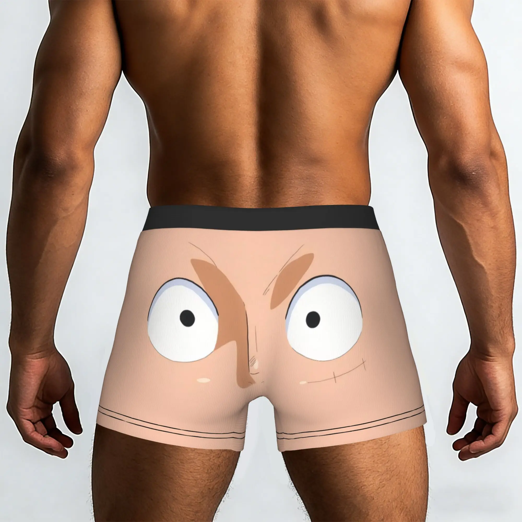 Luffy Face One Piece Underpants Breathbale Panties Man Underwear Ventilate Shorts Boxer Briefs