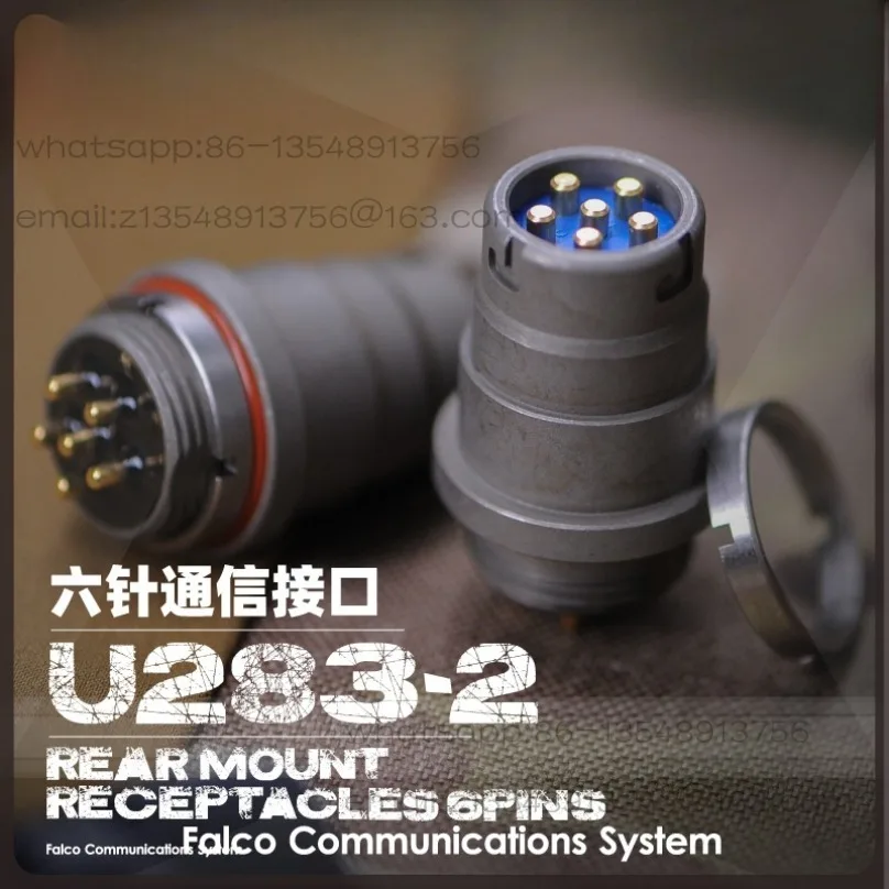Factory direct sales U283 2 six-pin PRC152 117G 6pin radio audio female connector