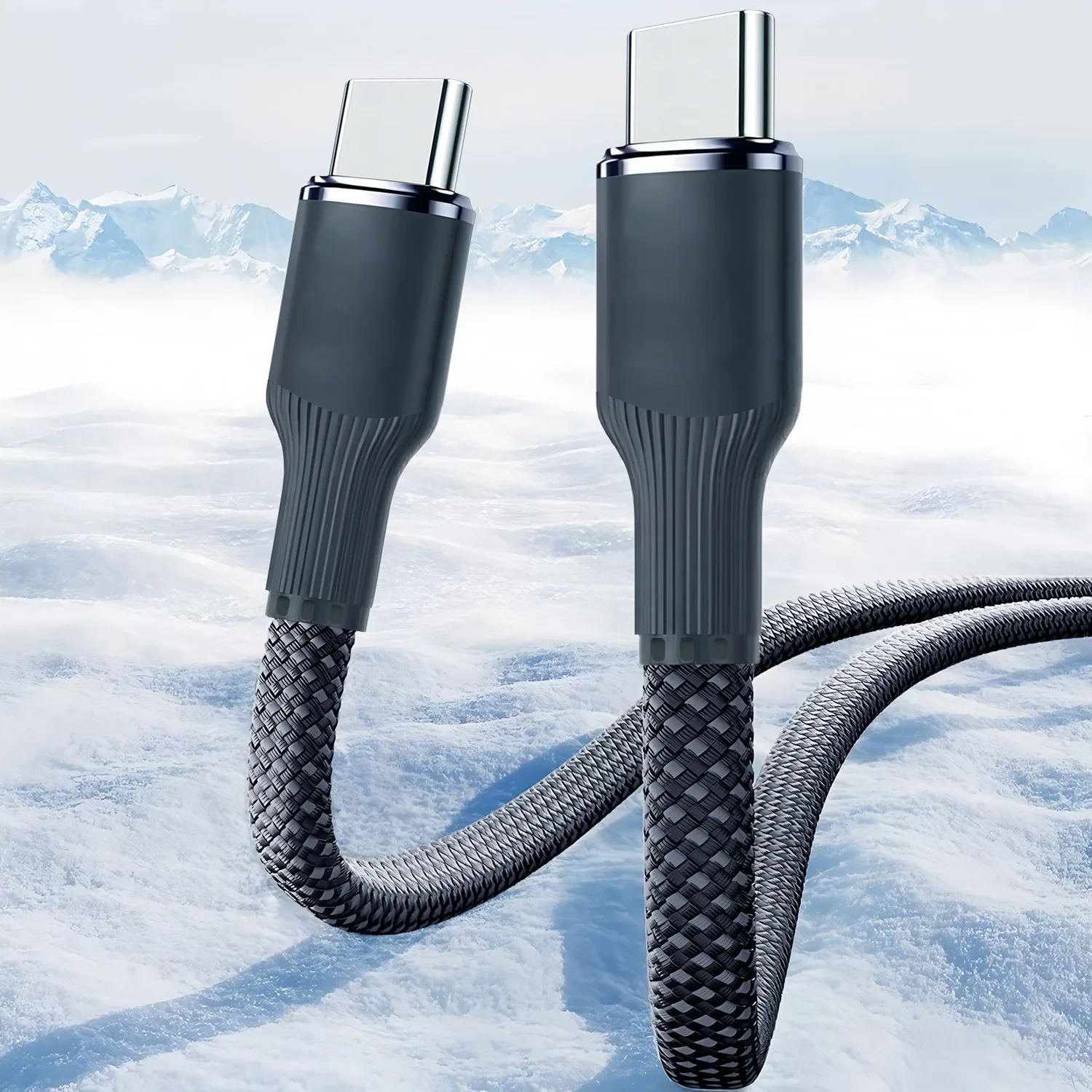 1M Type C to Type C PD 240W Fast Charging Cable for iPhone 18/17/16/15 Redmi Xiaomi Samsung - Data Sync And Charging Cord