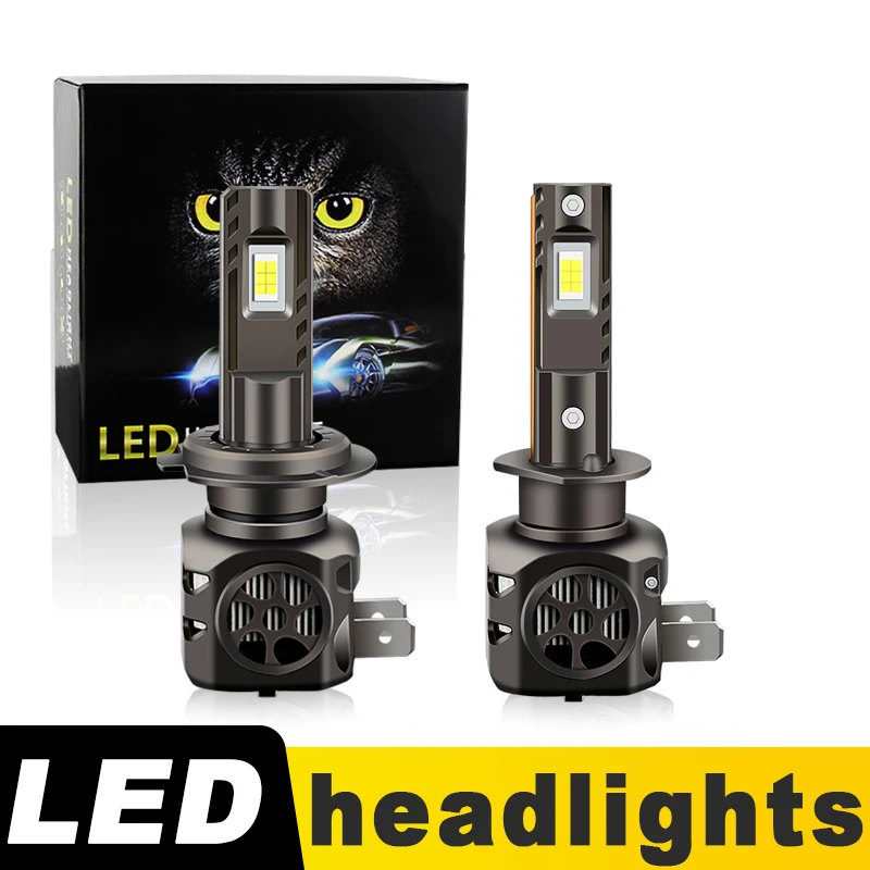 

2PCS CANbus H1 H7 LED Headlight Bulb 12V 30000LM High Low Beam For Ford Fiesta 6 2008-2023 2010 2012 2014 2016 2018 2020 2022