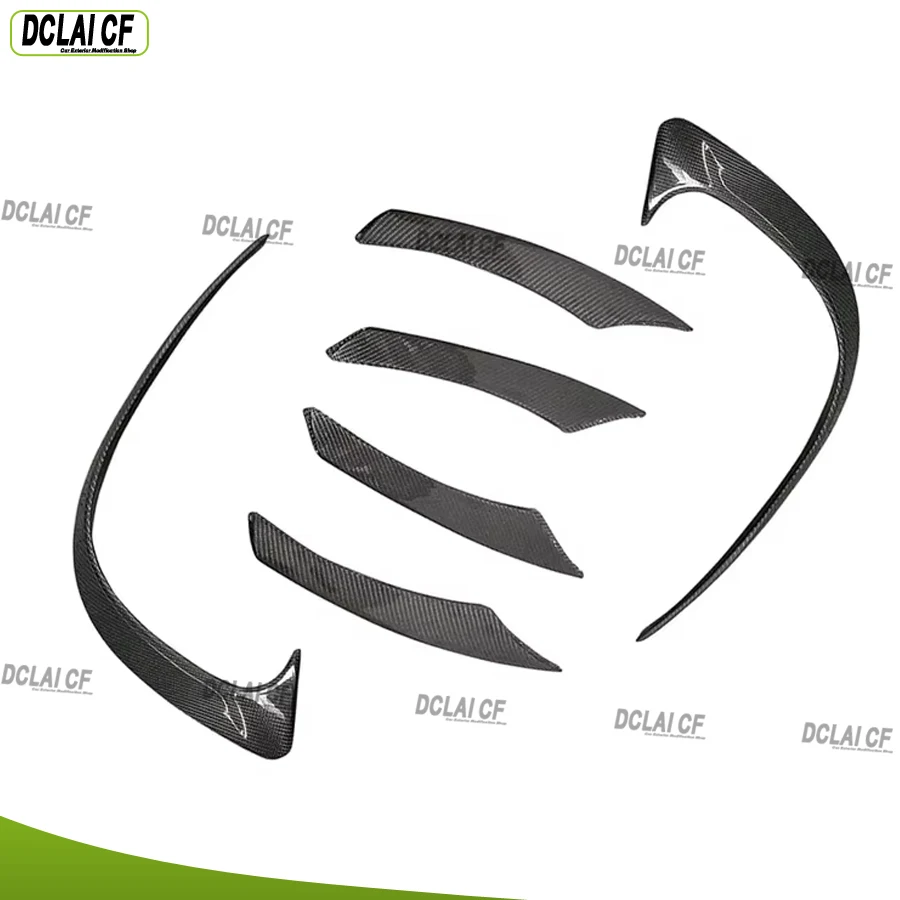 For Mercedes Benz CLS Class W257 CLS53 CLS350 Carbon fiber canard car front bumper vent trim upgrade body kit