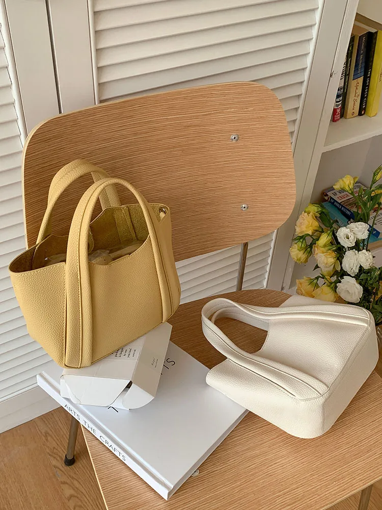 

Women's Handbag For Vegetable Basket Korean New Casual Versatile Ladies Wrist Bag Simple Shoulder Crossbody Maternal Child Bags