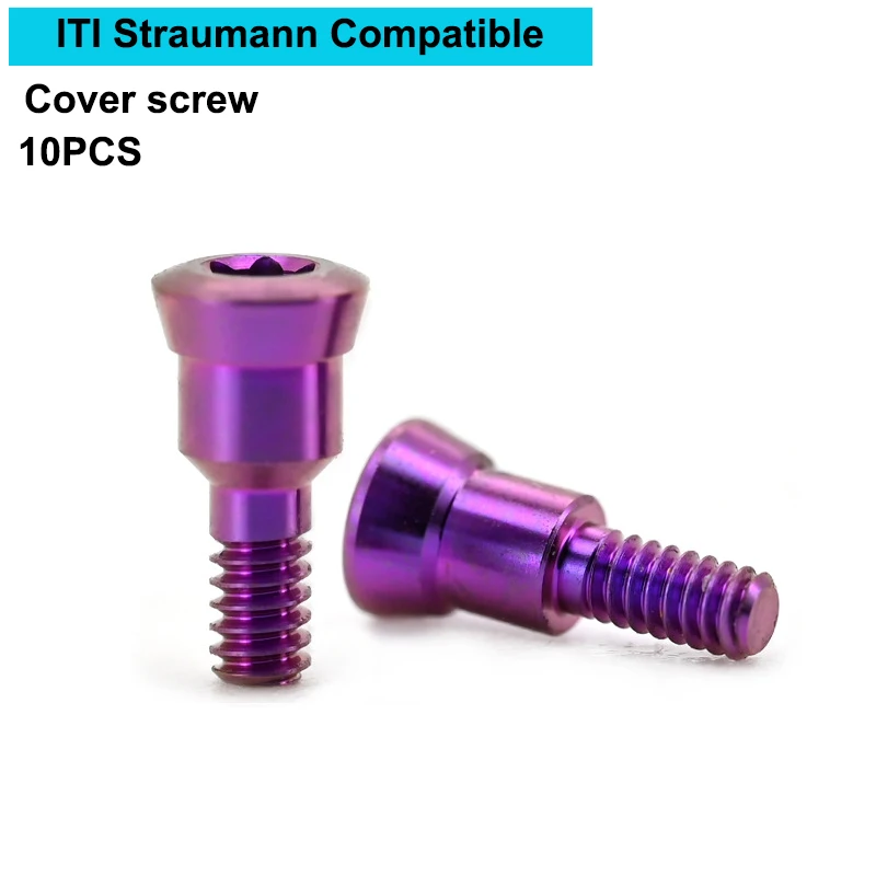 Compatible with Straumann ITI RC Cover Screw 10PCS Closure Cap Universal Healing Positioning Titanium Screw
